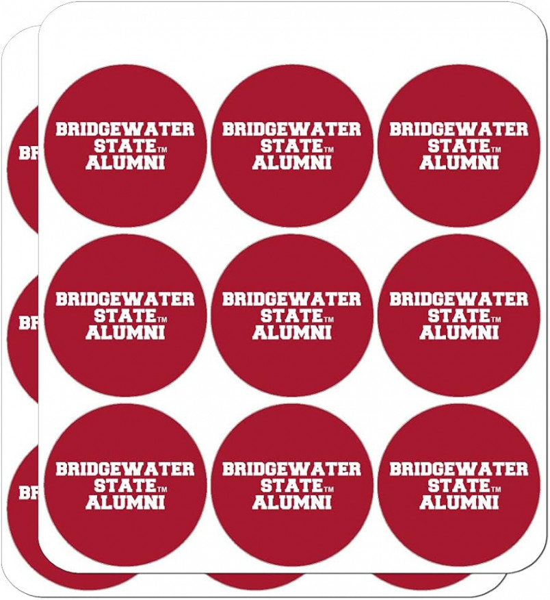 Bridgewater State University Alumn " Planner Calendar Scrapbooking  Crafting Clear Stickers