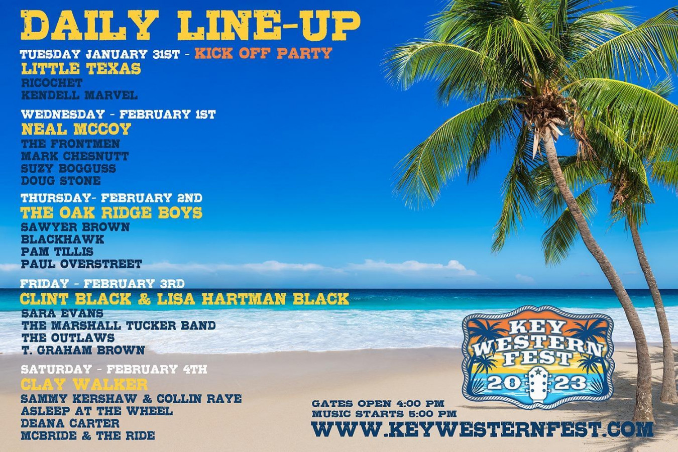 Key West Music Festival Calendar  Southernmost Beach Resort