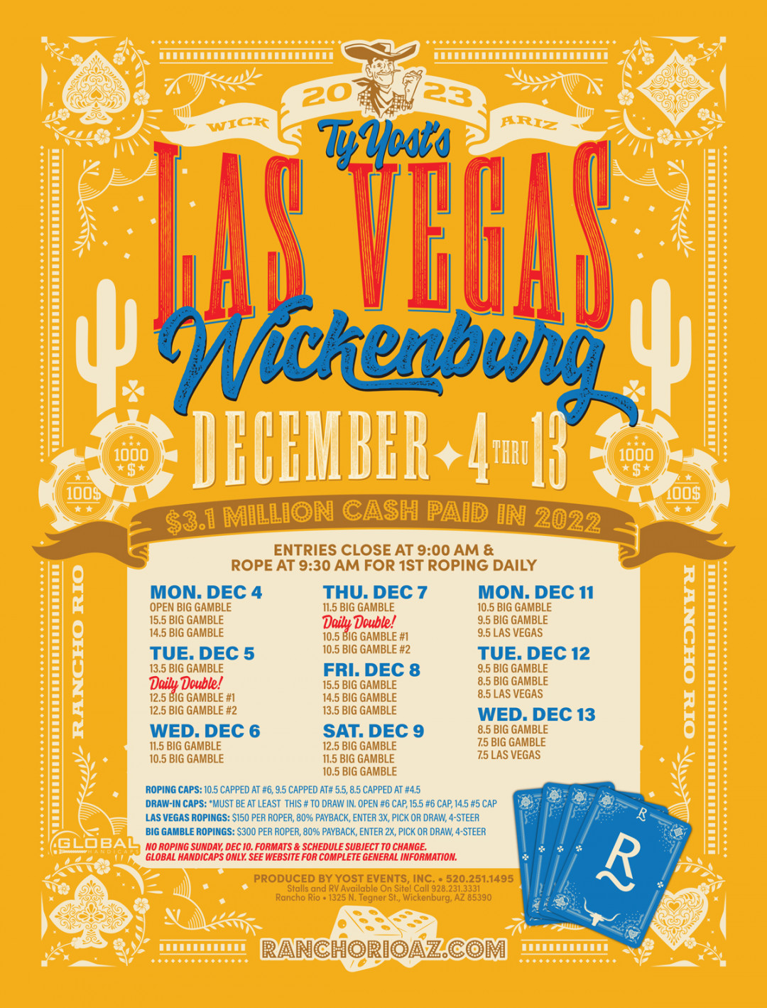 Las Vegas Wickenburg - Roping Calendar