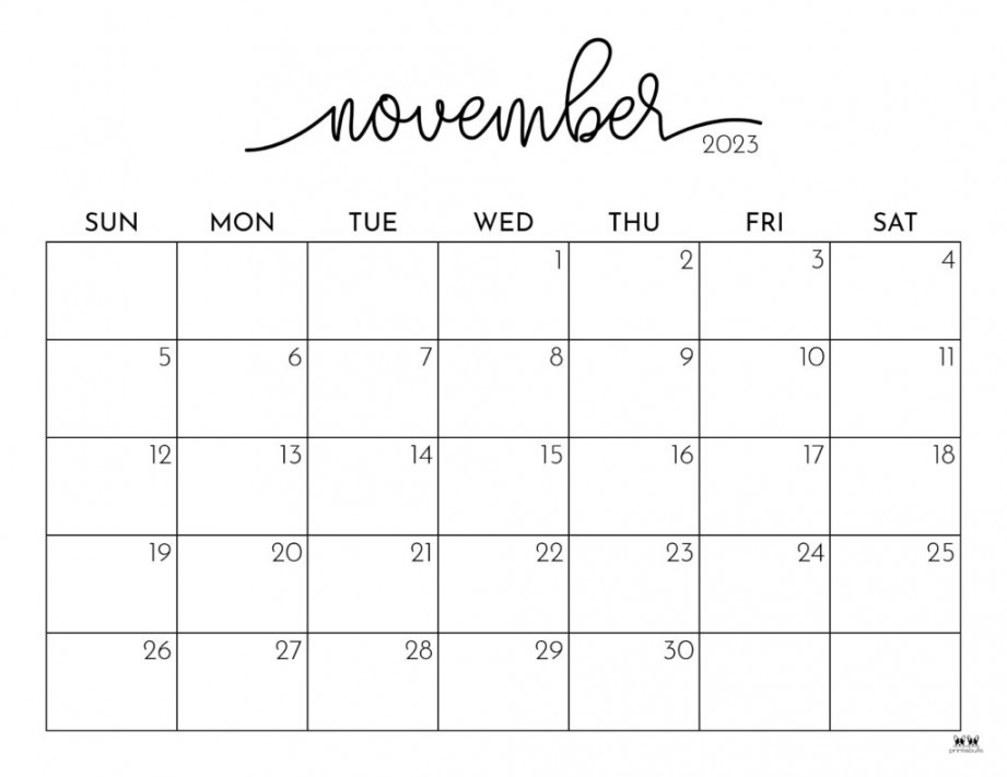 november calendars free printables printabulls 1