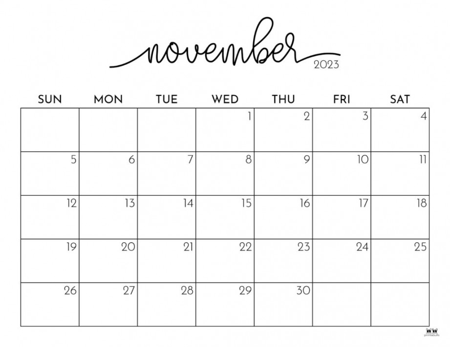 november calendars free printables printabulls 2