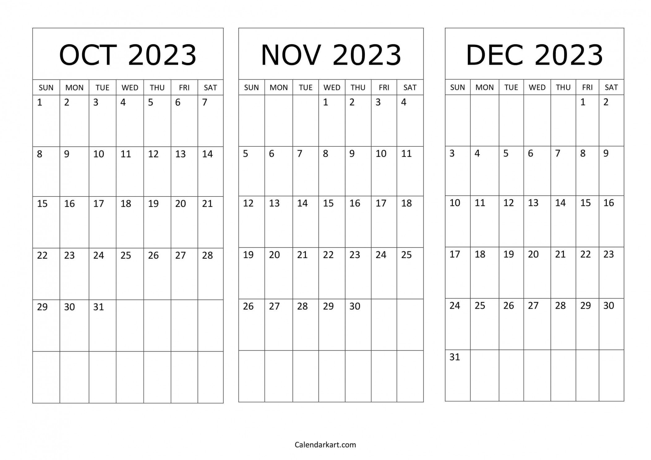 october to december calendar q calendarkart 6