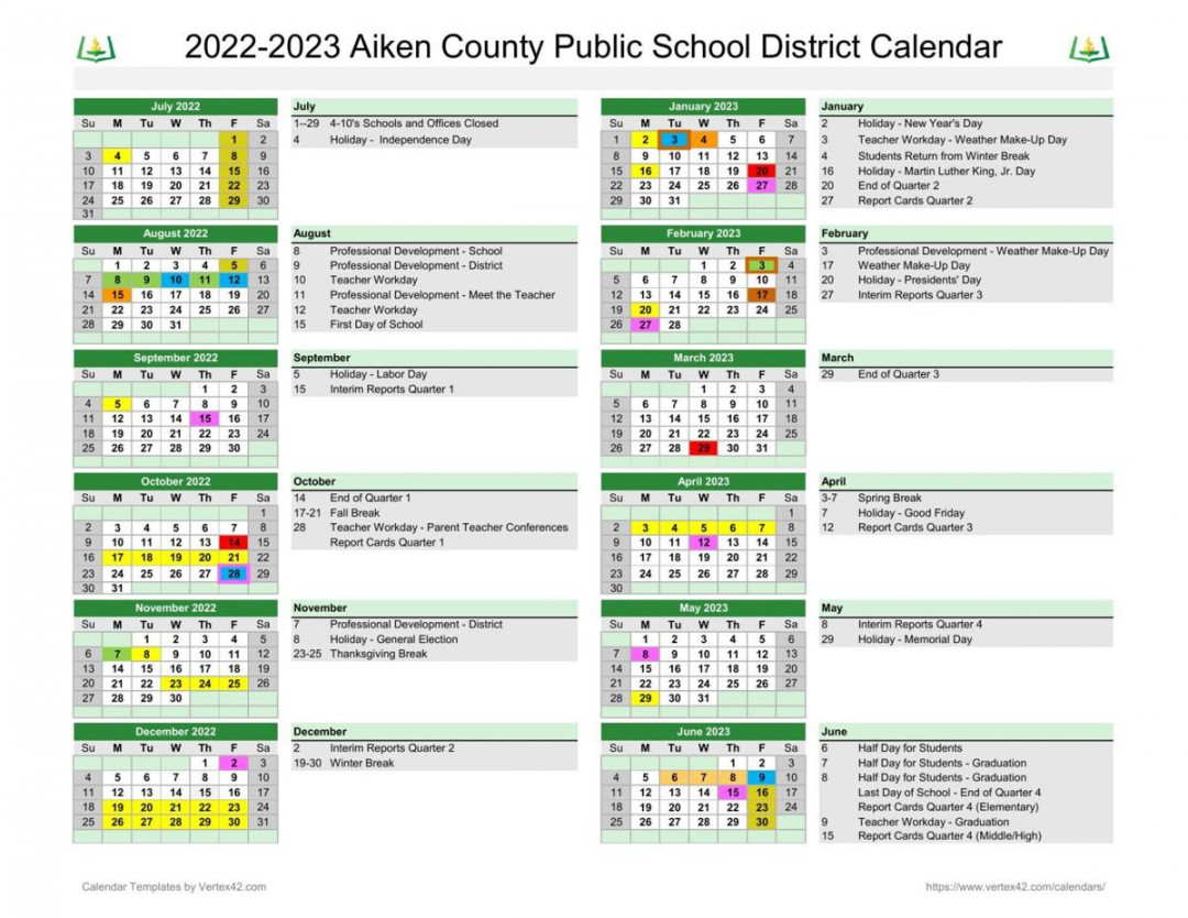 School is starting back soon in Aiken County