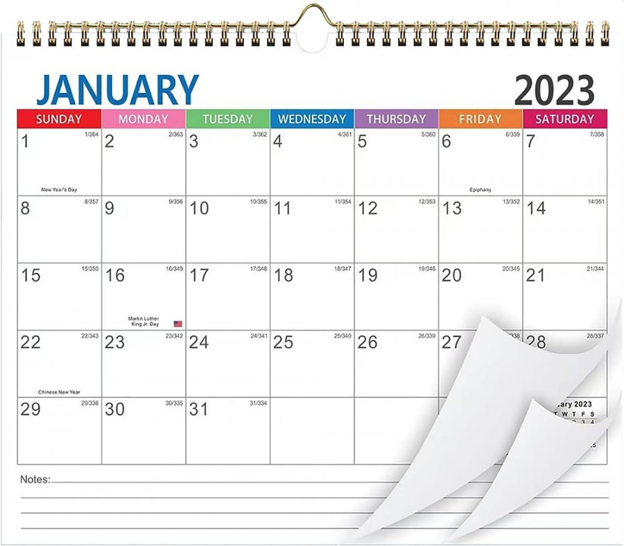 Wall Calendar, Creative Monthly Wall Calendar runs from January   Until June , Wirebound Wall Calendar - for School, Office &  Home