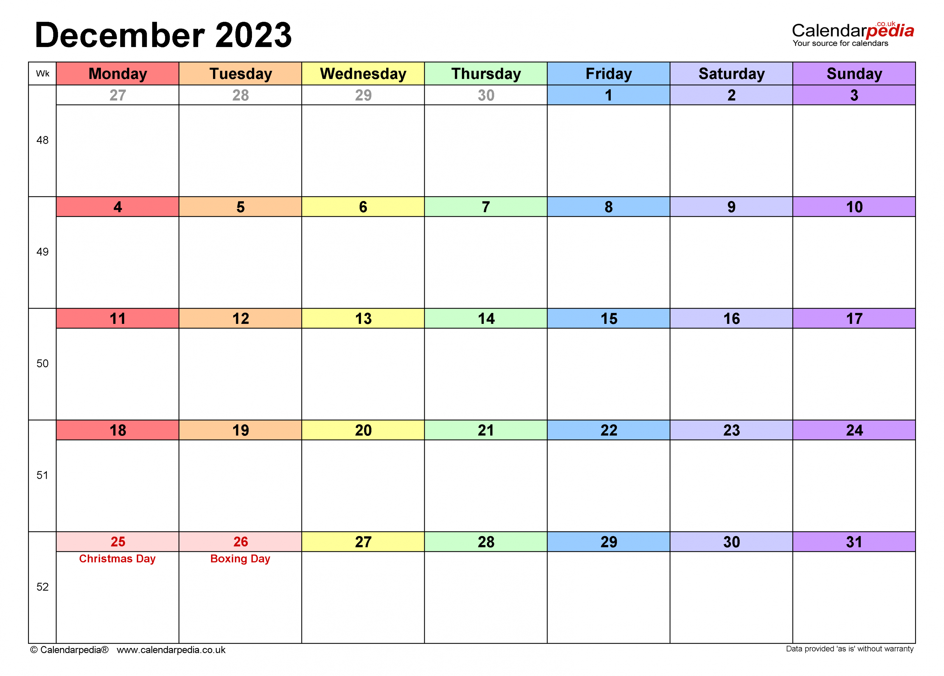 calendar december uk with excel word and pdf templates 1