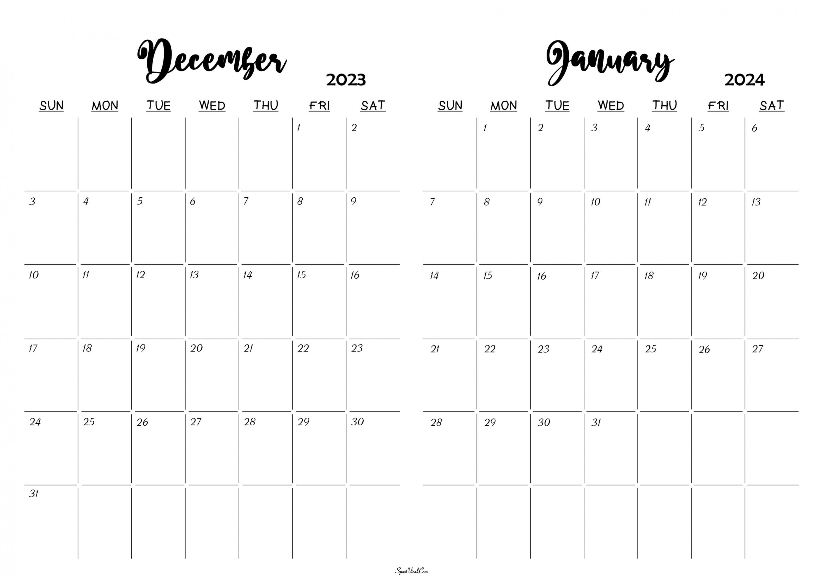 december january calendar templates spootviral 0