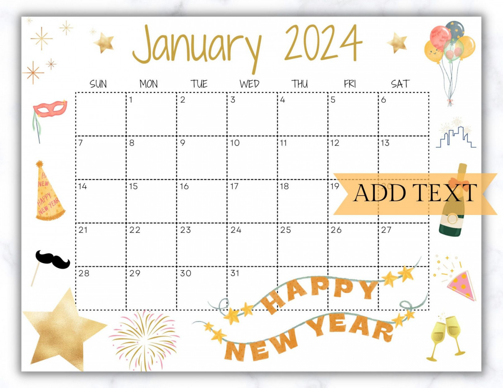 Homemade Gifts Made Easy Calendar January  in   Printable