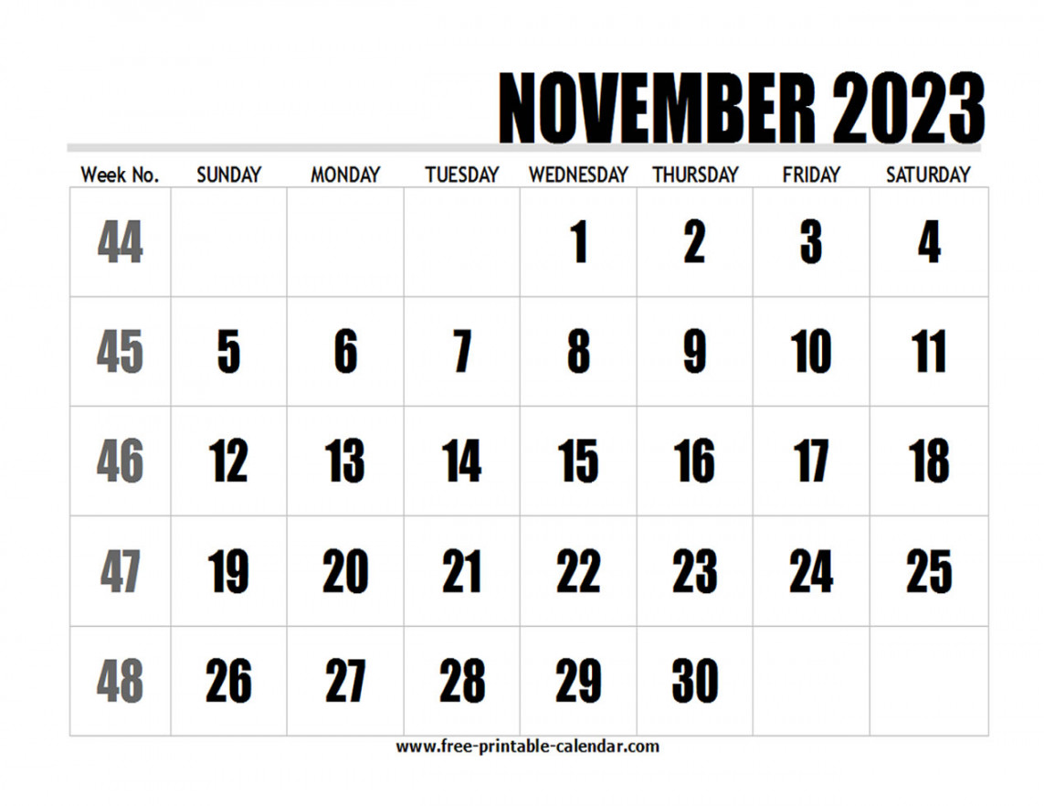 Calendar November - Free-printable-calendar