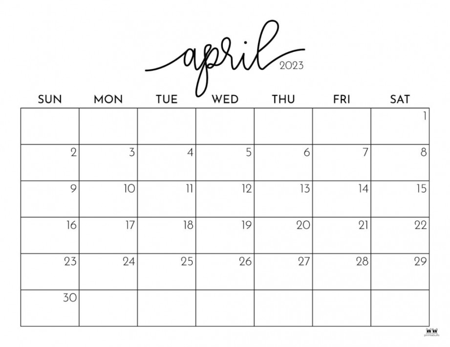 april calendars free printables printabulls 4