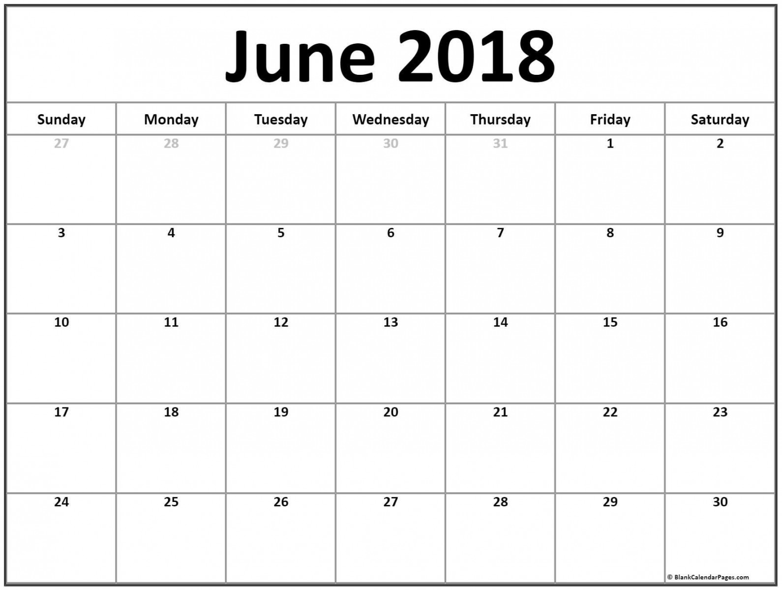 June  #calendar