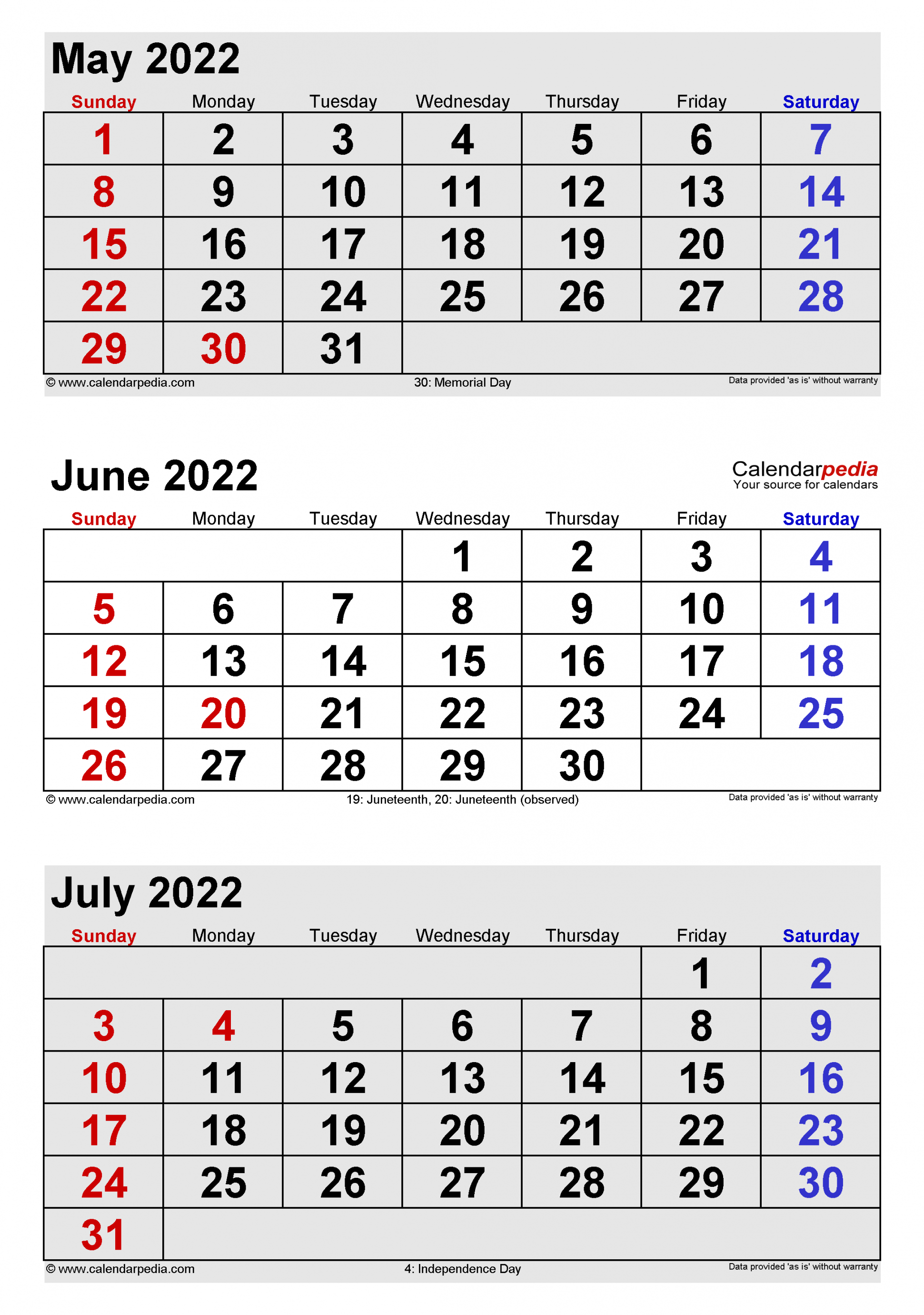 june calendar templates for word excel and pdf 3