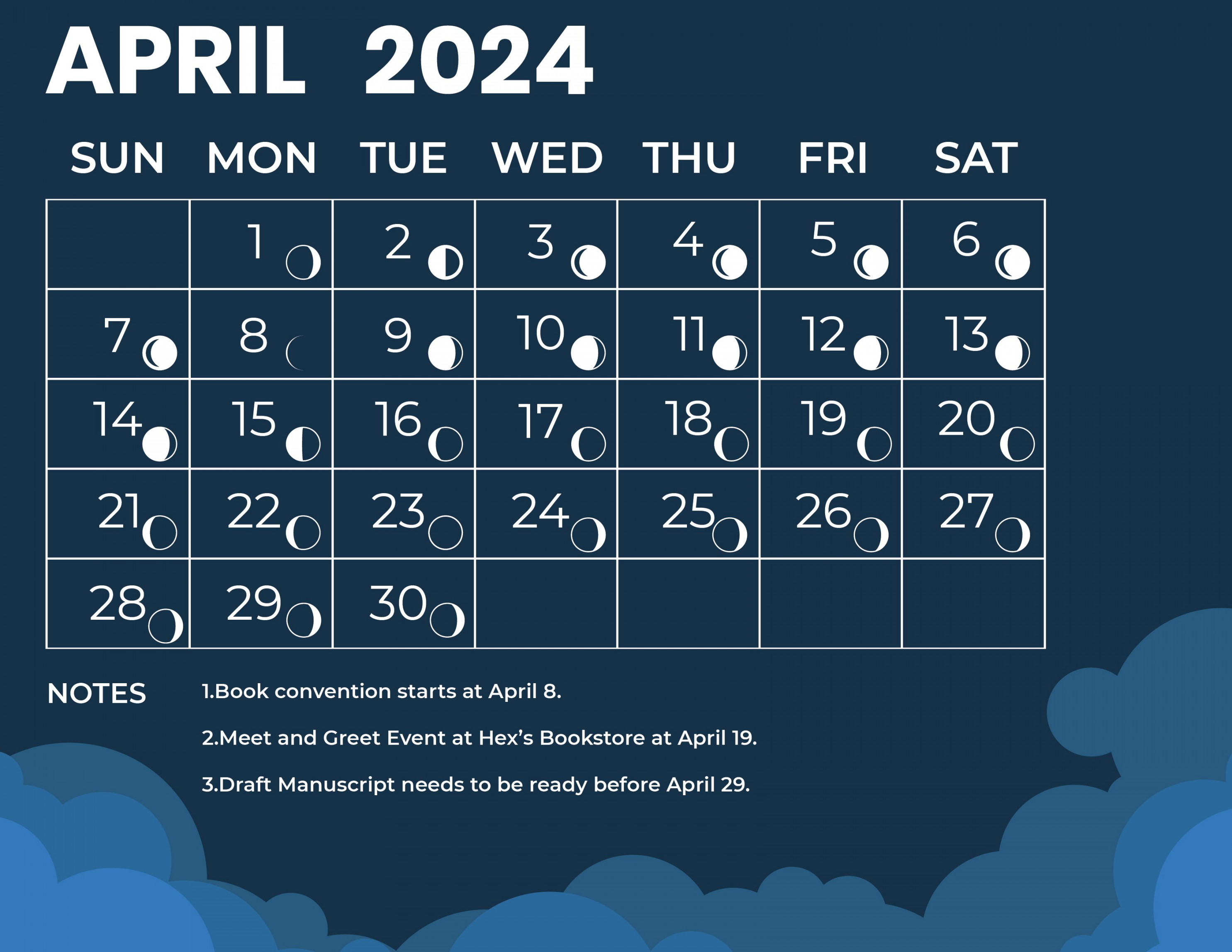 lunar calendar april download in word illustrator eps