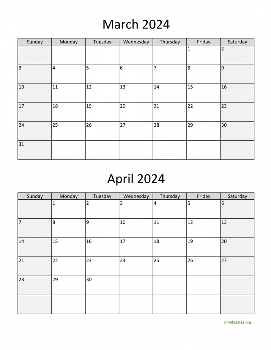 march and april calendar wikidates org