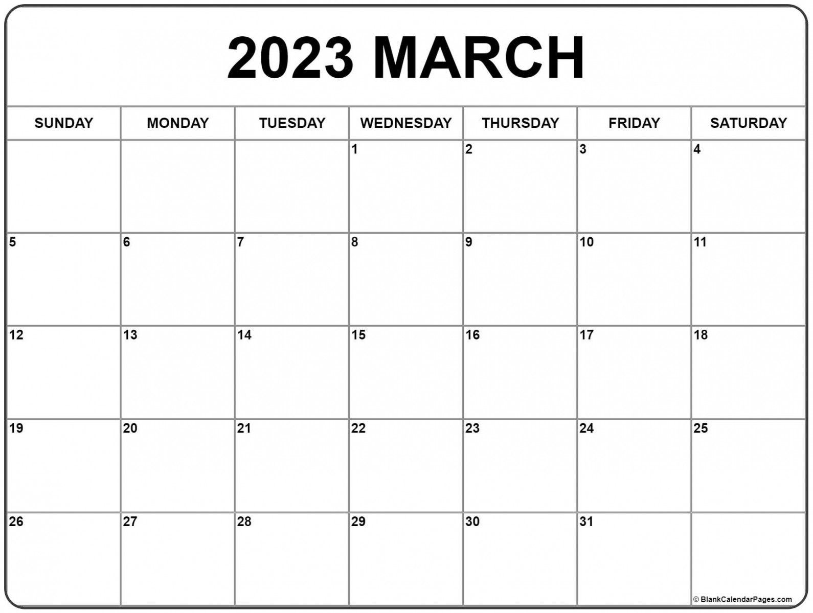 March  calendar  free printable calendar