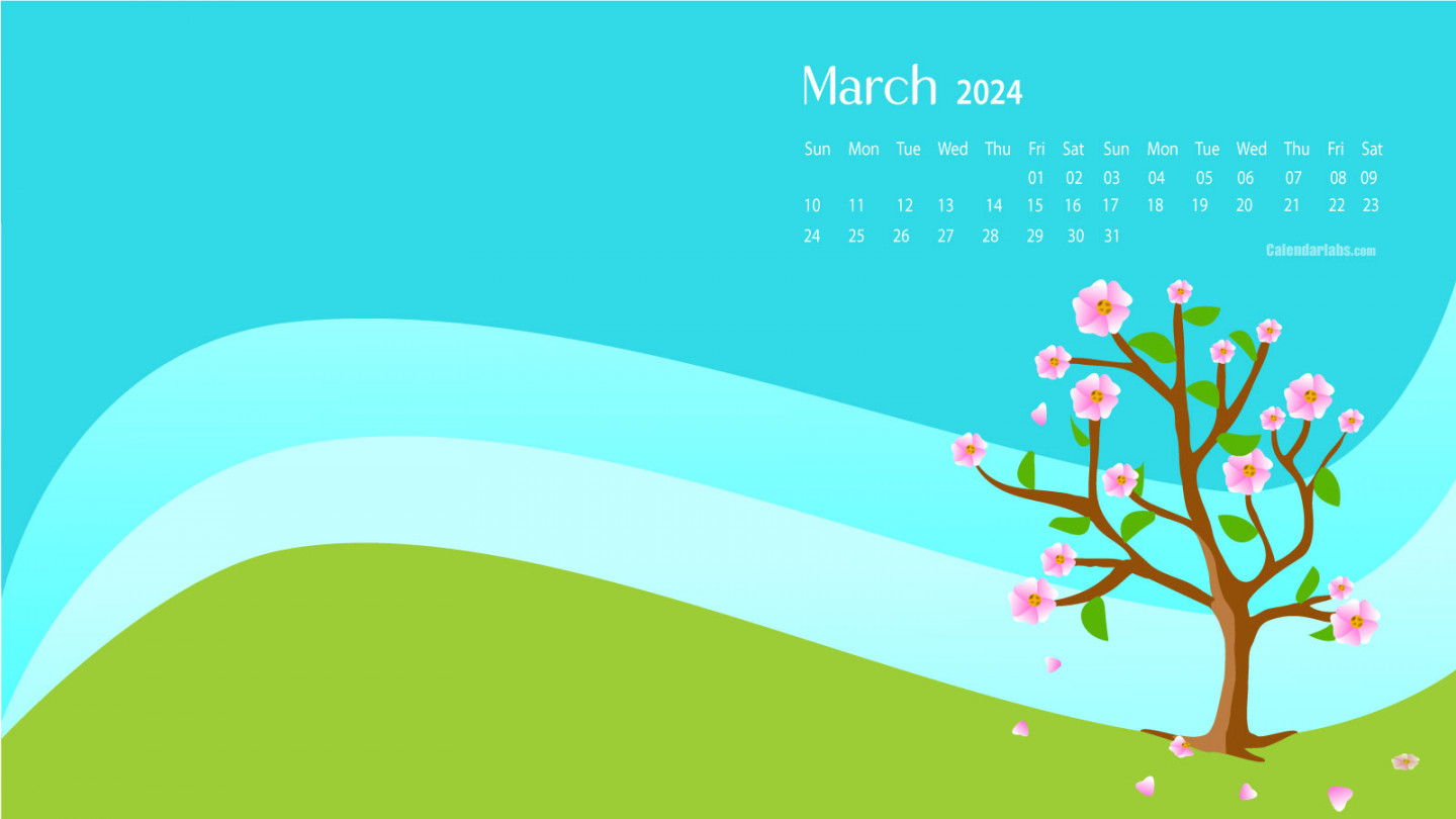 March  Desktop Wallpaper Calendar - CalendarLabs