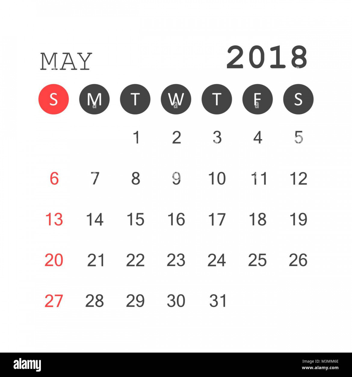 May  calendar. Calendar planner design template
