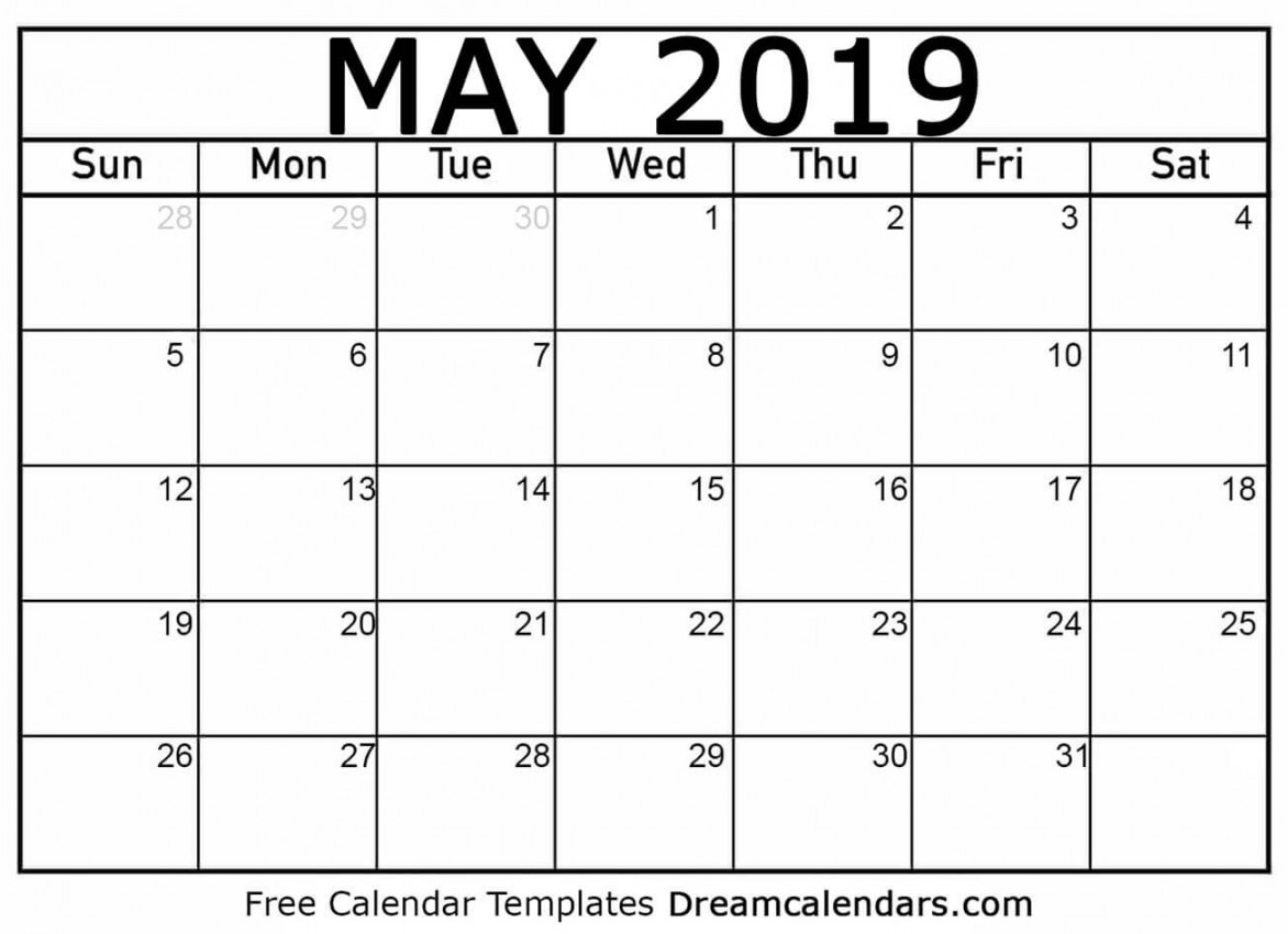 May  calendar  Free blank printable with holidays