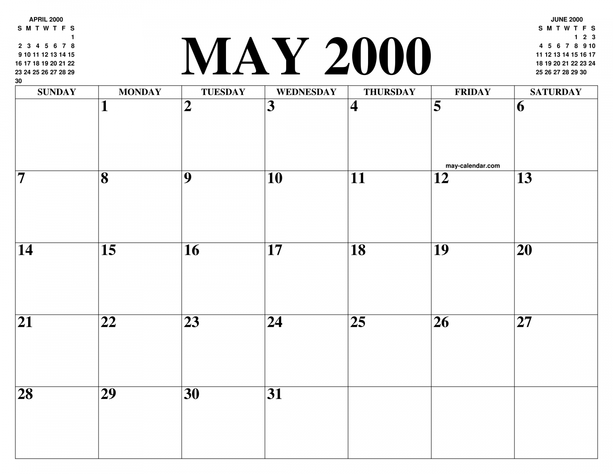 MAY  CALENDAR OF THE MONTH: FREE PRINTABLE MAY CALENDAR OF THE