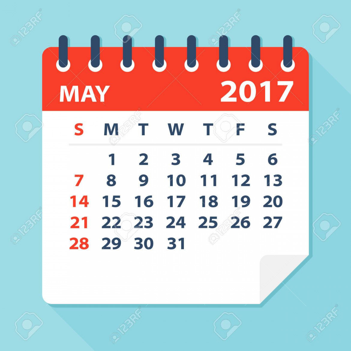 May  Calendar Royalty Free SVG, Cliparts, Vectors, and Stock