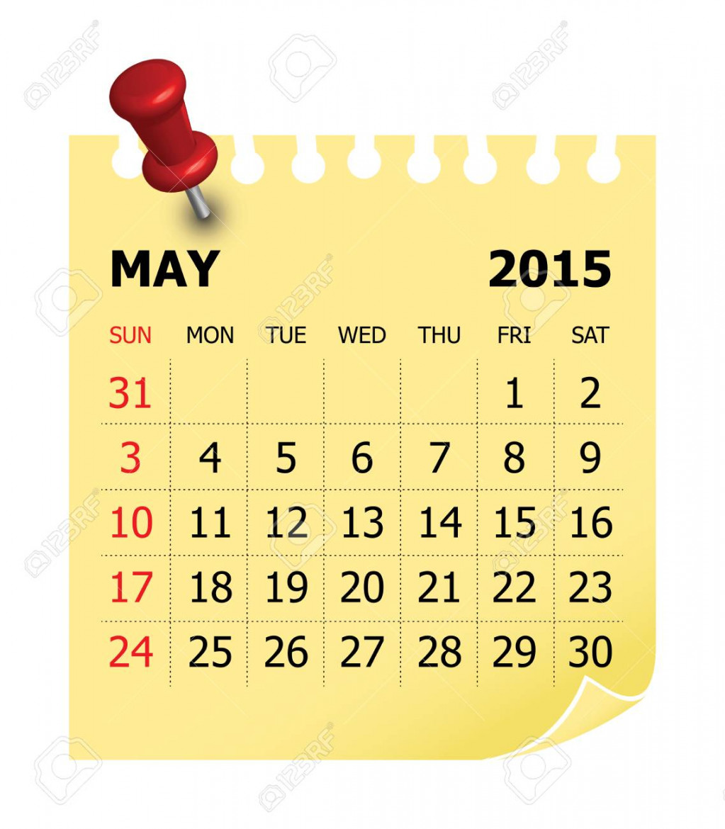 Simple Calendar For May  Royalty Free SVG, Cliparts, Vectors