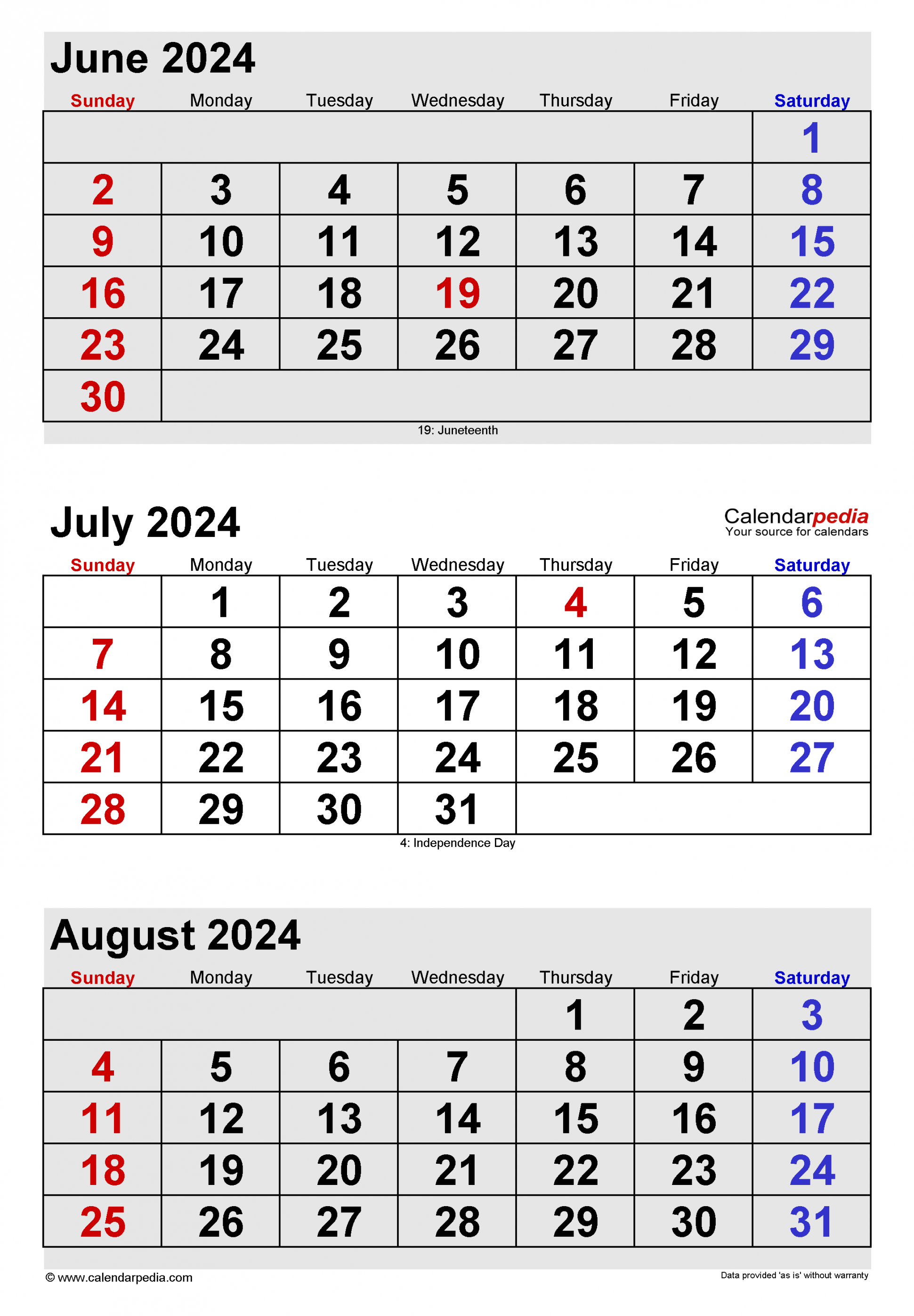 july calendar templates for word excel and pdf