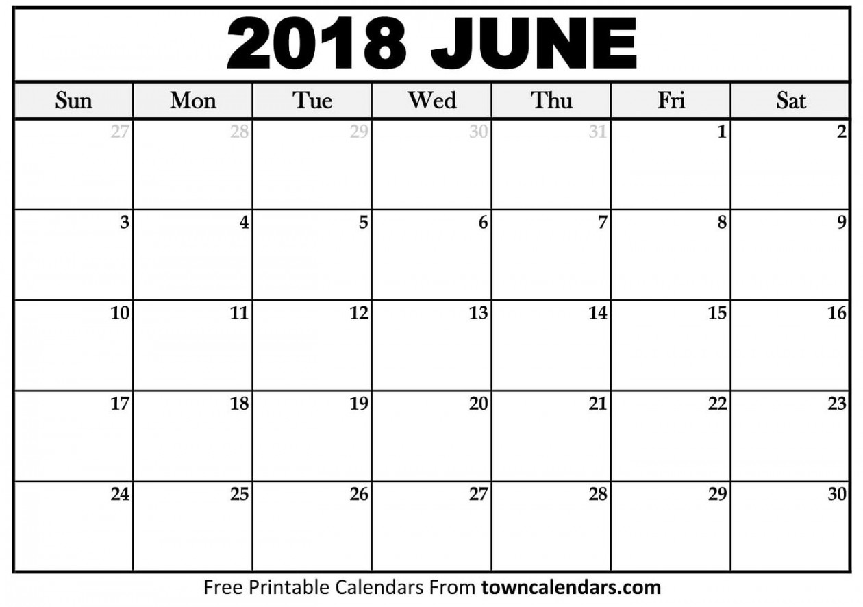 June  Calendar