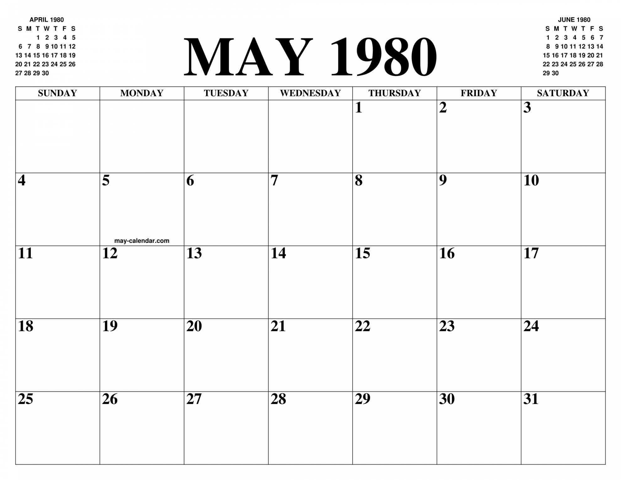 MAY  CALENDAR OF THE MONTH: FREE PRINTABLE MAY CALENDAR OF THE