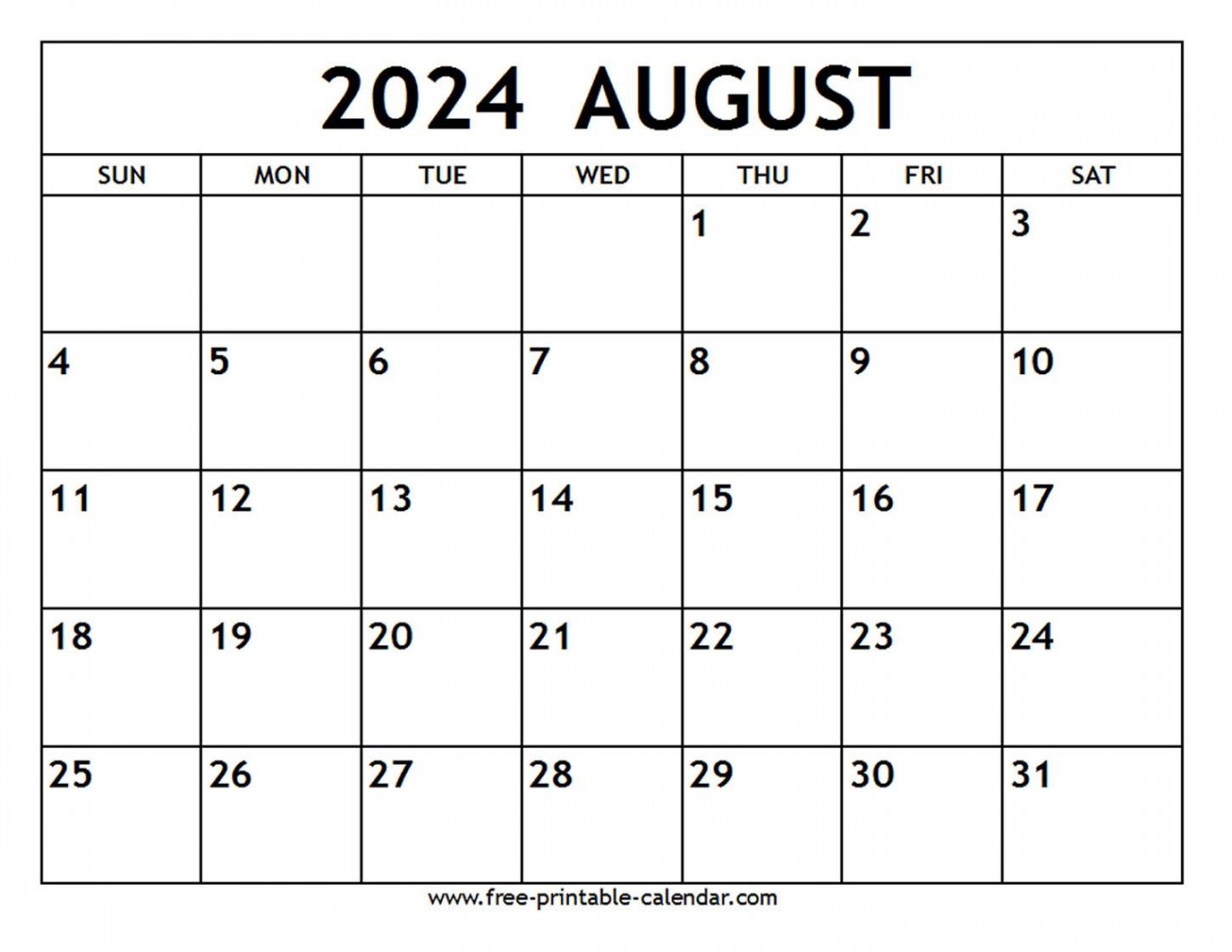 August  Calendar - Free-printable-calendar