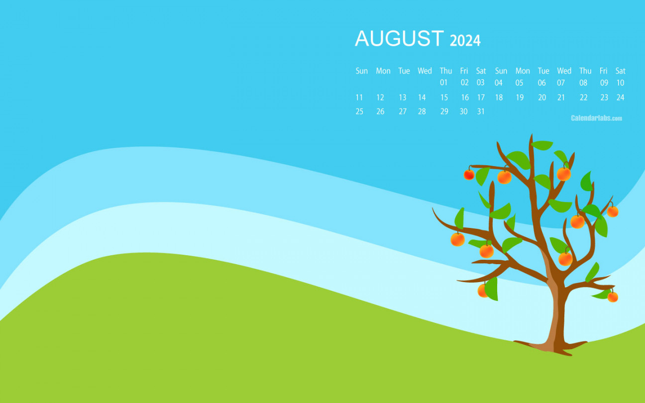 august desktop wallpaper calendar calendarlabs 0