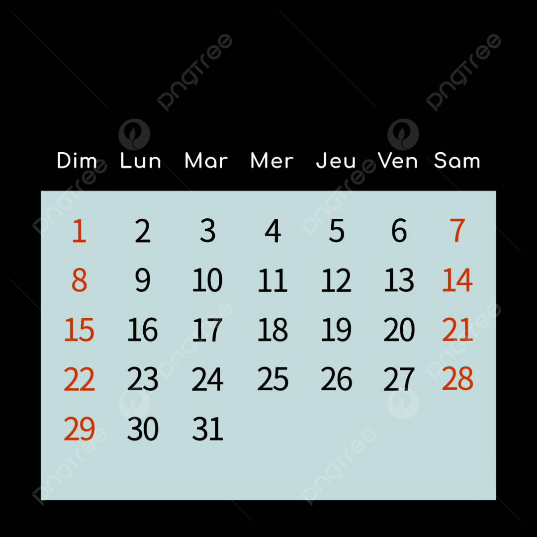 french calendar december two thousand and twenty four