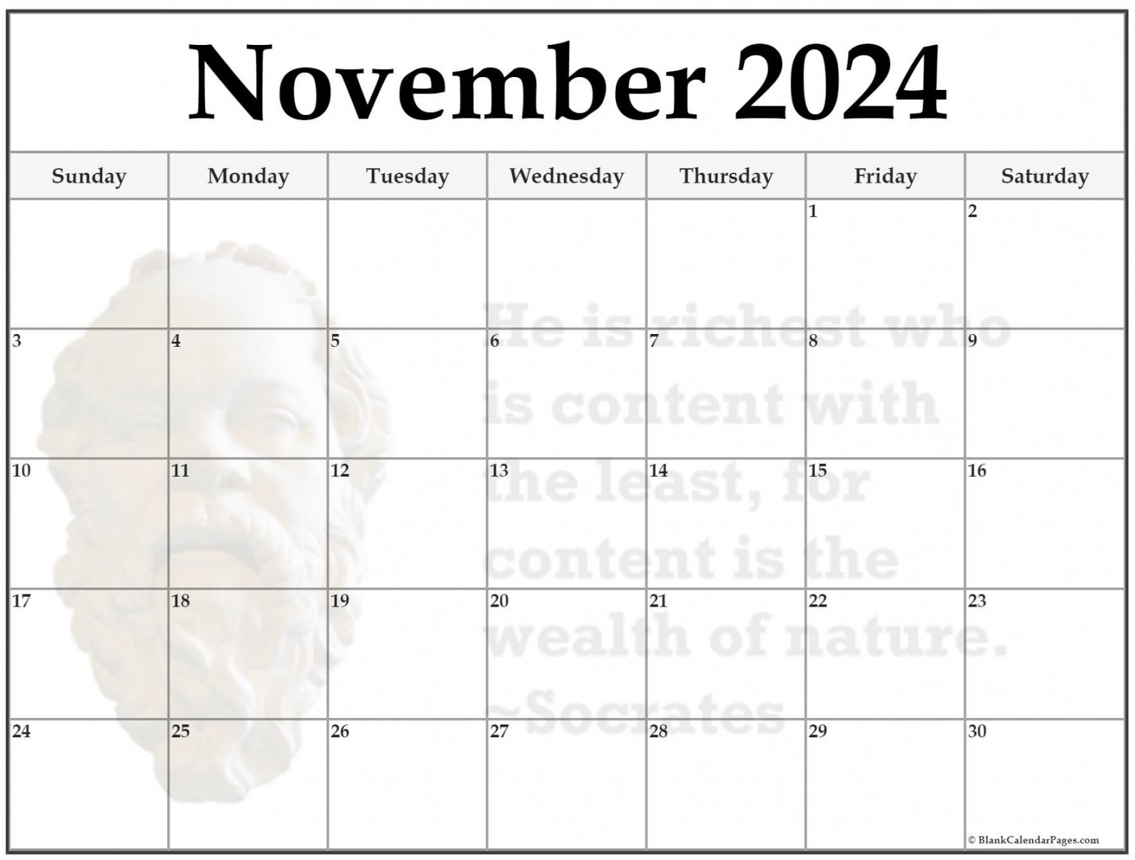 + November 20 quote calendars