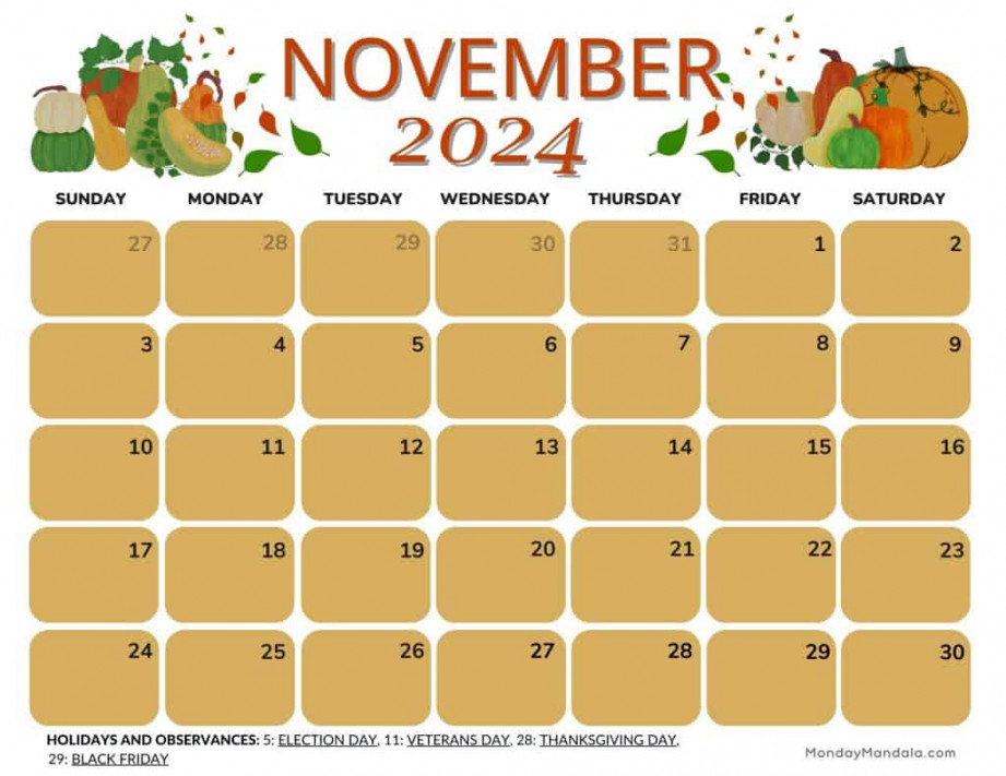 november calendars free printable pdfs