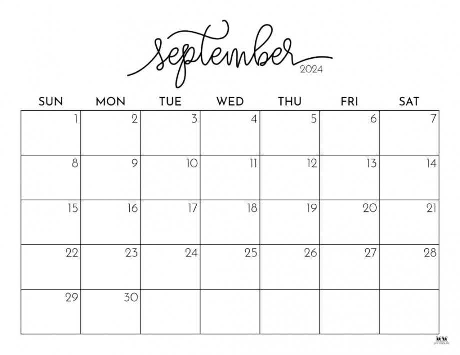 september calendars free printables printabulls 0