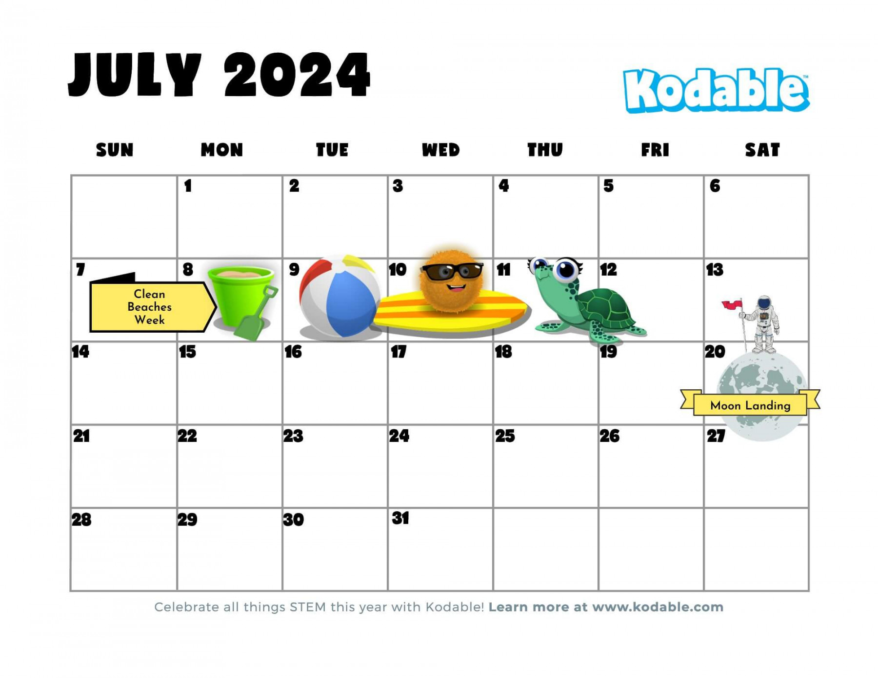 - STEM Events Calendar and Holidays for Teachers  Kodable