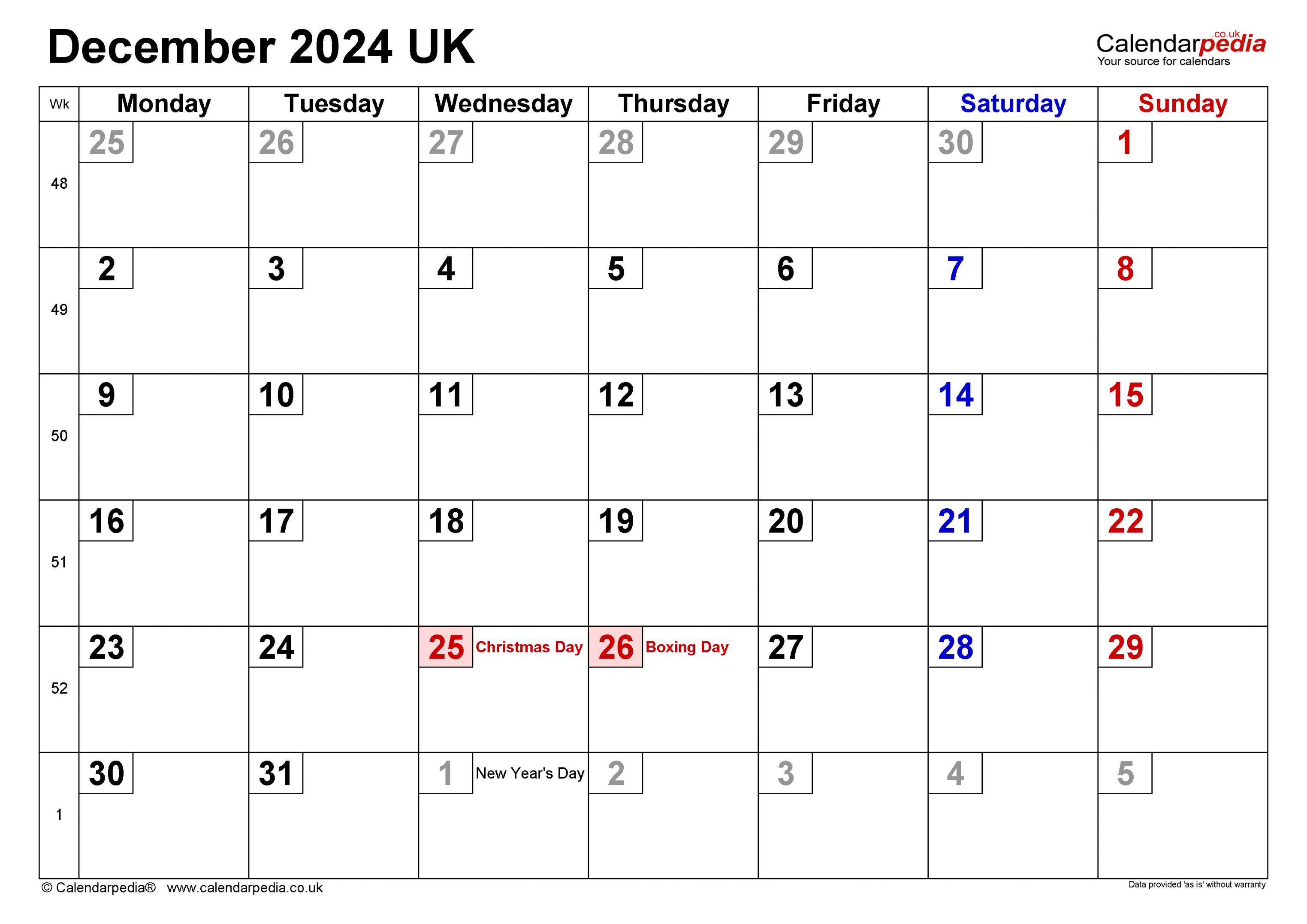 calendar december uk with excel word and pdf templates 1