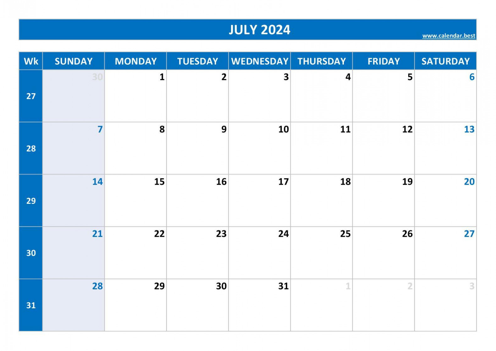 calendar with week numbers (US and ISO week numbers)