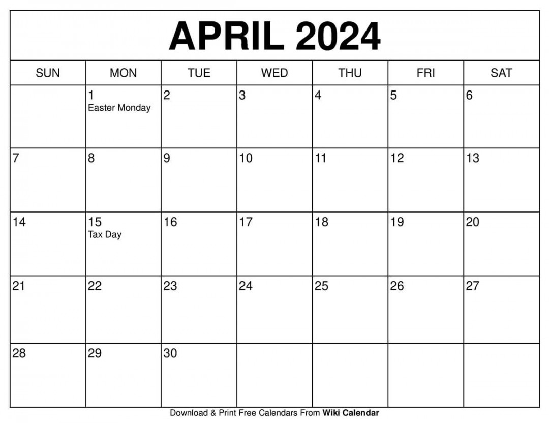 Download and Printable calendars for  - Wiki Calendar