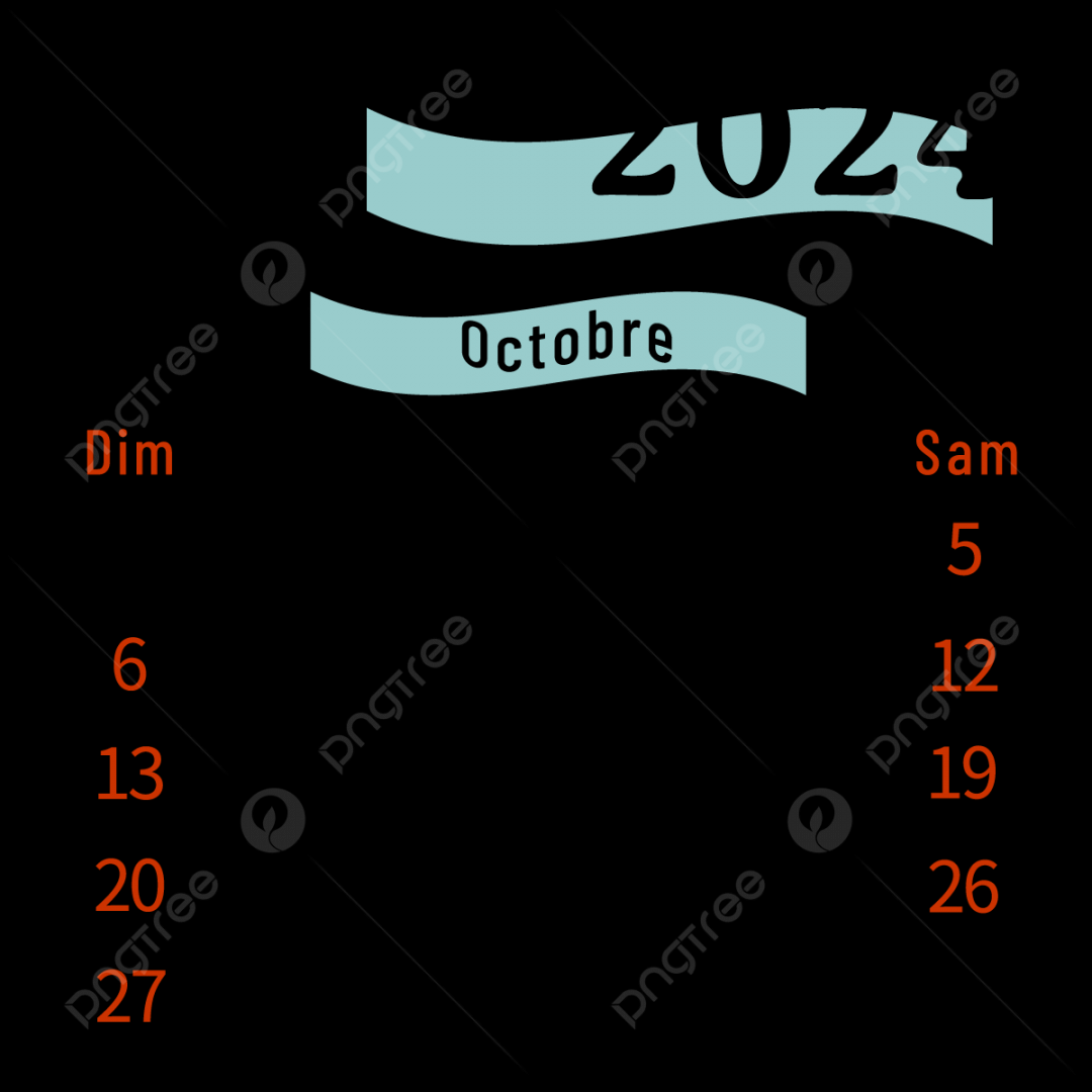 French Calendar October, Calendar, Two Thousand And Twenty