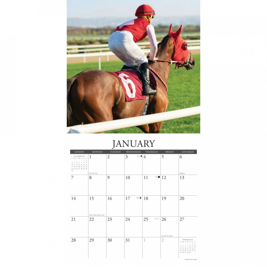 Horse Racing  Wall Calendar - Calendars