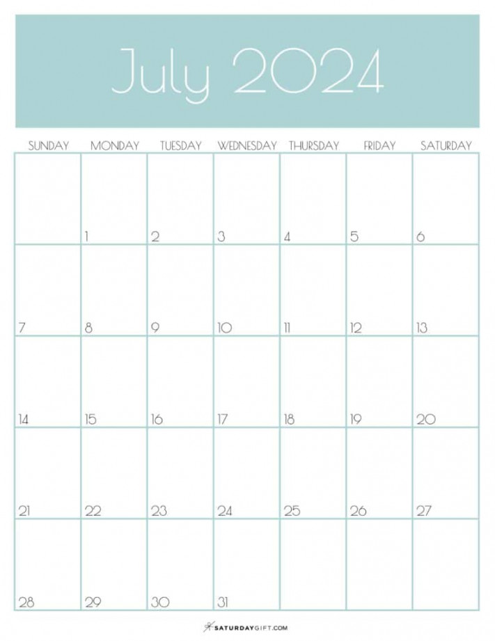july calendar cute amp free printables saturdaygift 0