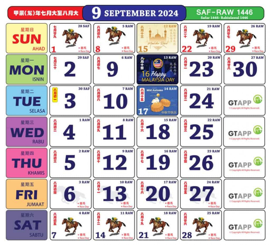 Kalendar Dan Public Holiday  Serta Template Kalendar Yang Anda