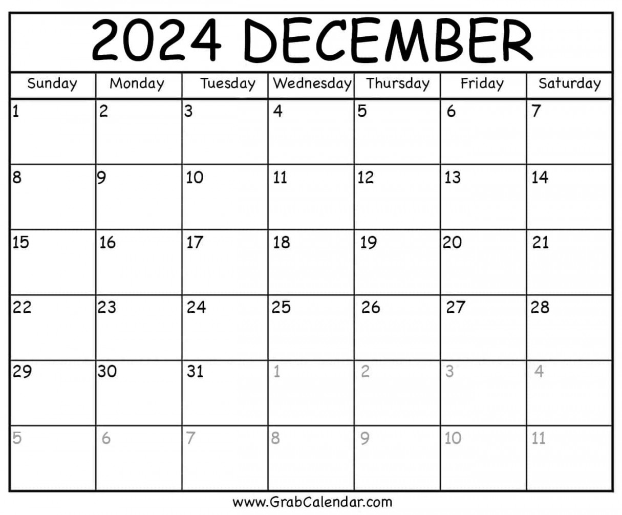 printable december calendar 0