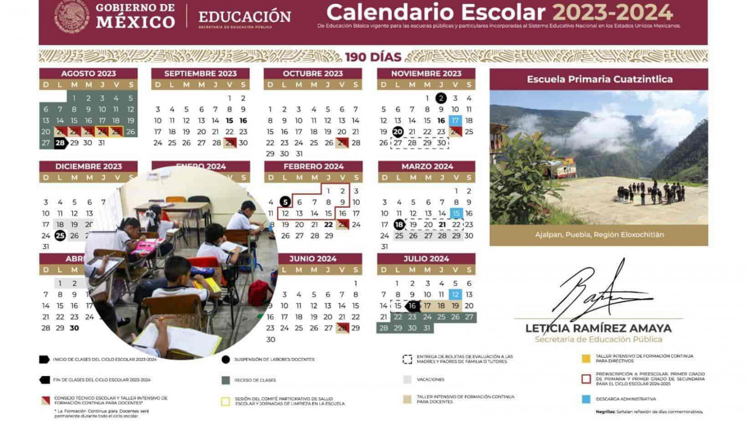 SEP anuncia cambios en el calendario escolar -, conoce las