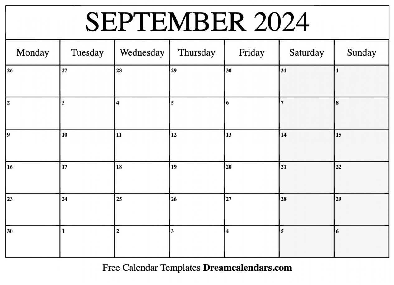 september calendar free blank printable with holidays