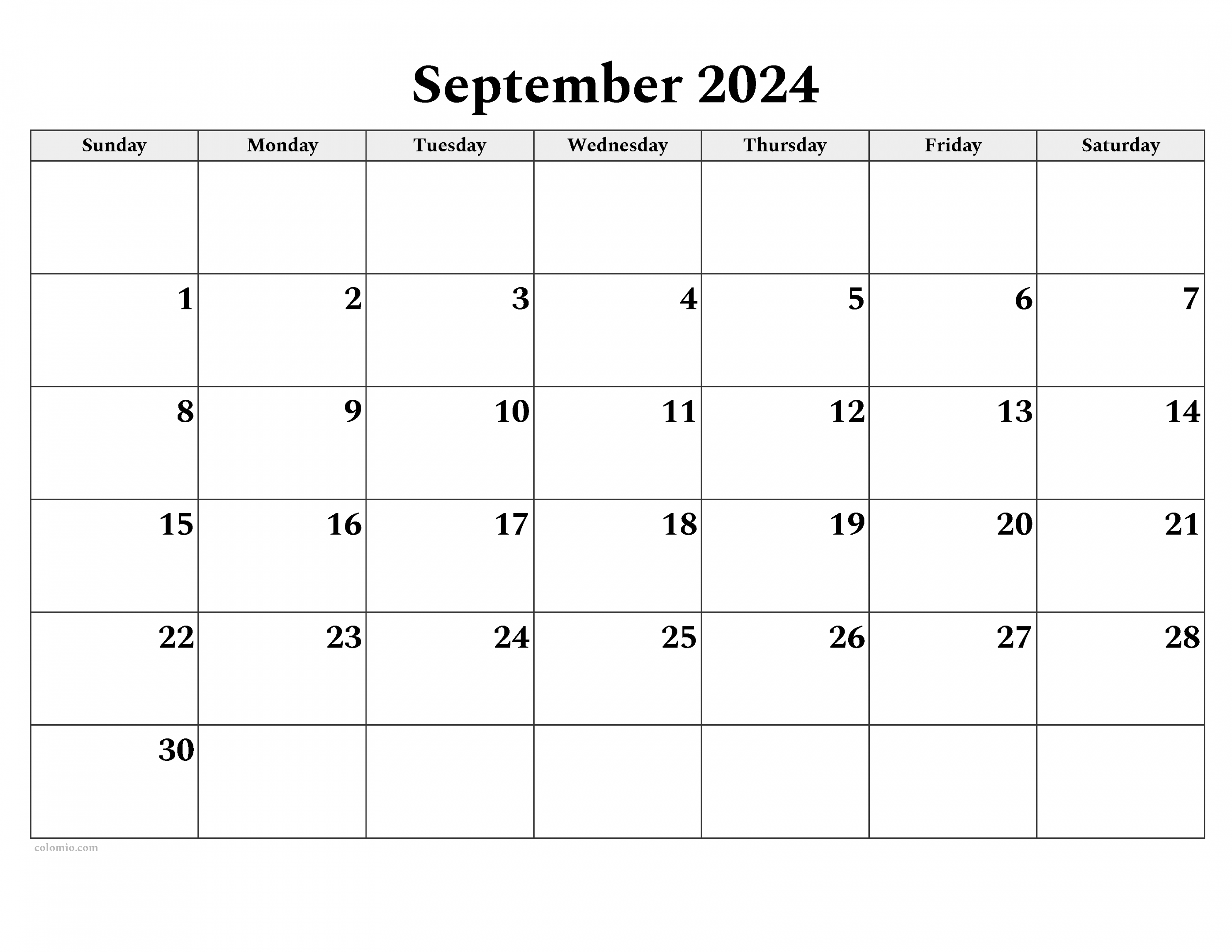 september calendar free printable pdf xls and png