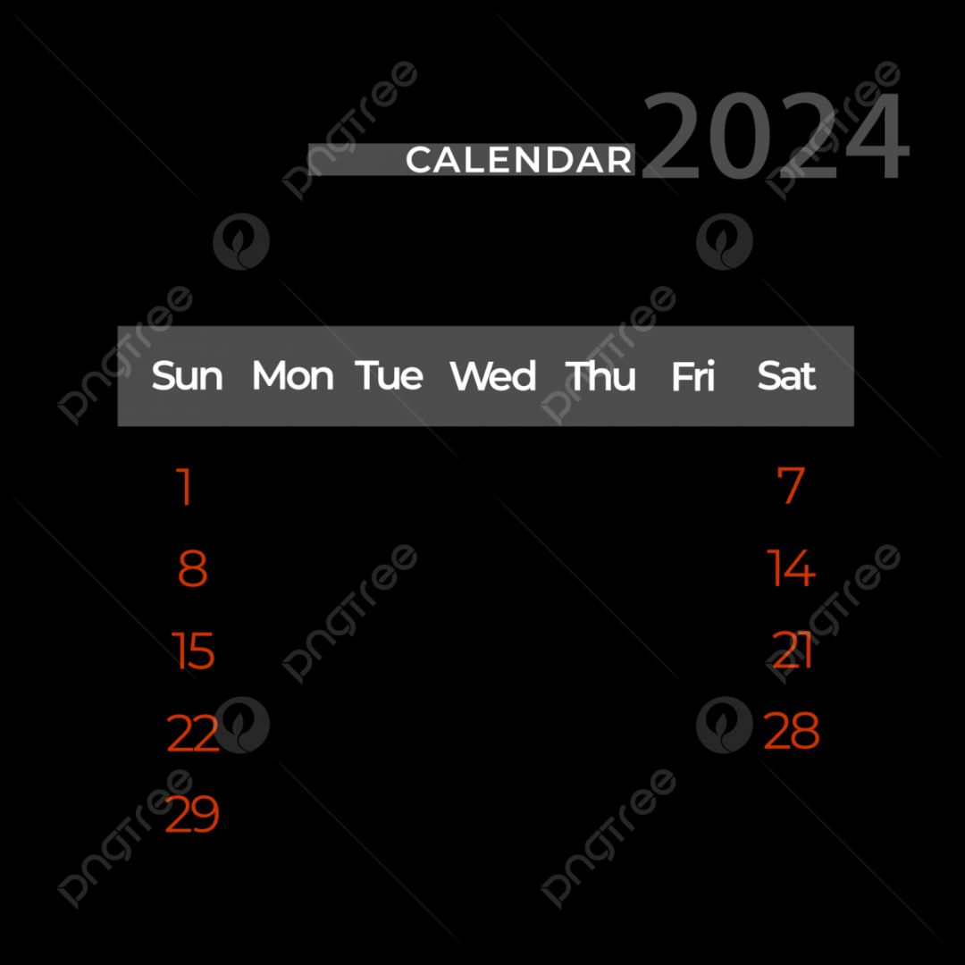 September  Calendar Simple, Two Thousand And Twenty Four