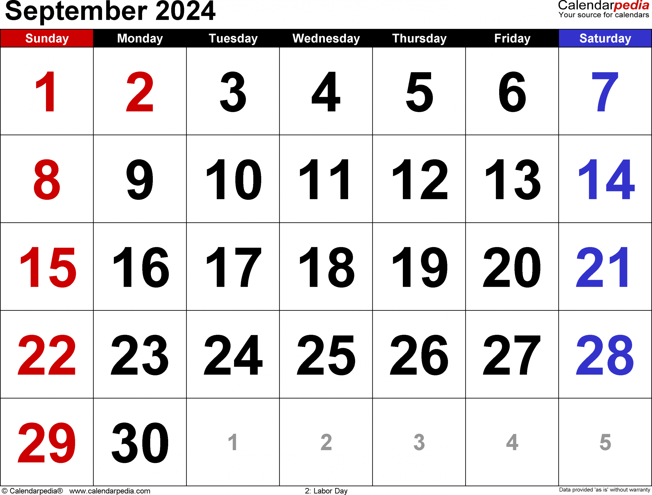 september calendar templates for word excel and pdf 9