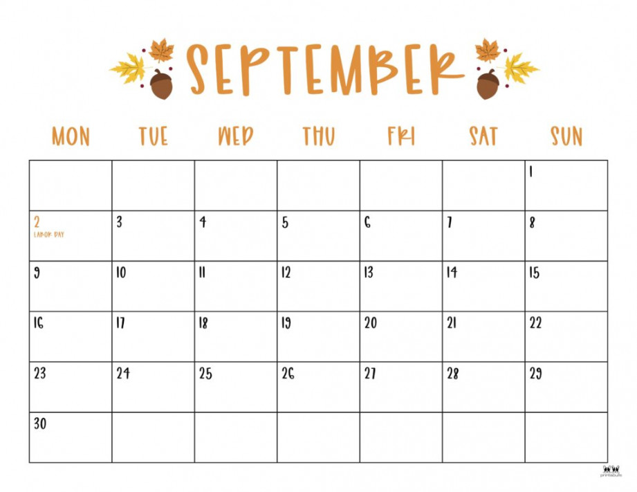 september calendars free printables printabulls 5