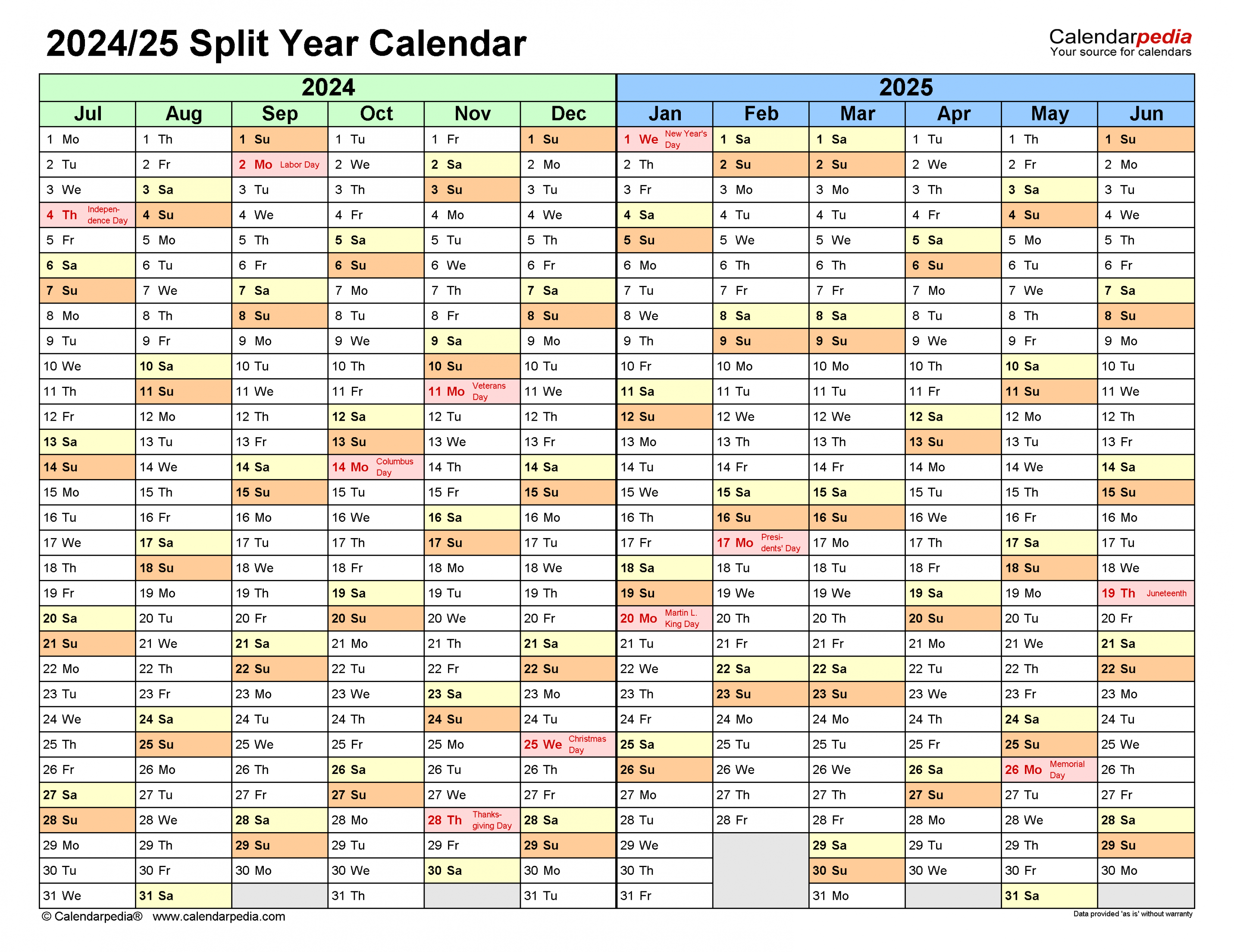 split year calendars july to june excel templates 5