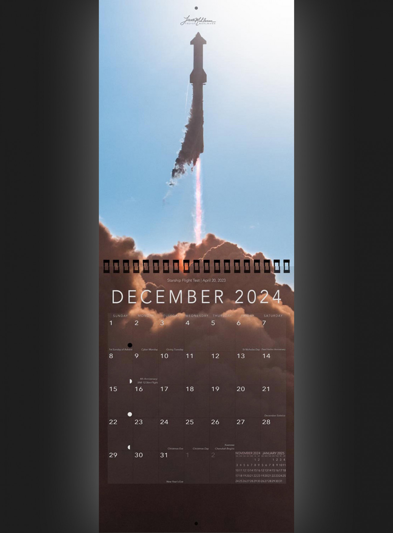 Trevor’s  Calendar  Starship Edition